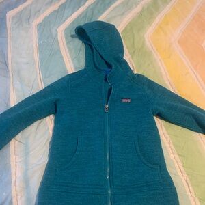 Patagonia Teal Zip-Up Hoodie